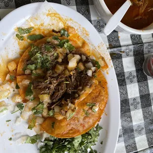 Birria Taco plate (after I ate one)