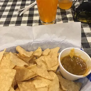 The salsa was good and spicy