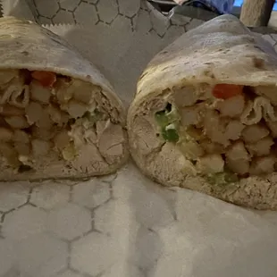 Chicken thigh burrito