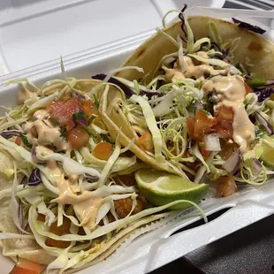 Battered Shrimp Taco