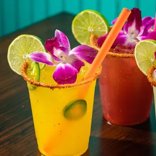 Spicy pineapple margarita has the right kick and tang.