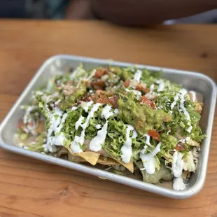 Veggie nachos