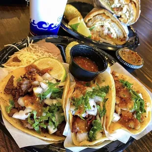 3 taco combo with your choice of meat