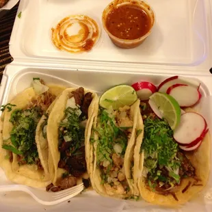 Mexican style tacos