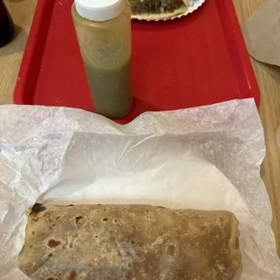 Al pastor burrito