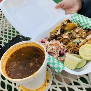 Consume with asada, Al pastor, barbacoa
