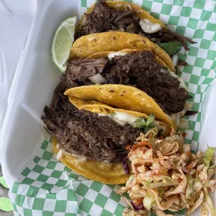 Barbacoa Cheese Tacos