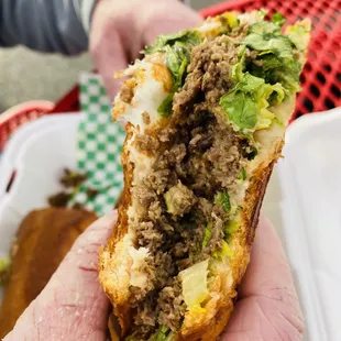 Asada torta/ beef sandwich