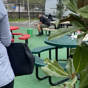 sushi and sashimi, outside