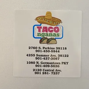 Different locations of the food truck. They take Apple Pay and everything.