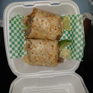 Loaded burrito with everything...