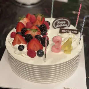 My strawberry birthday cake