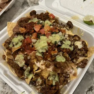 Steak nachos