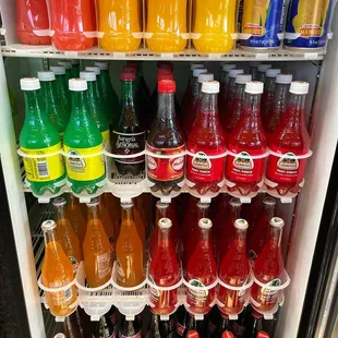 a fridge full of drinks