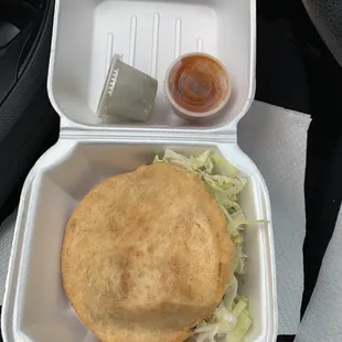 The Gordita with the lettuce that is NOT listed in the menu