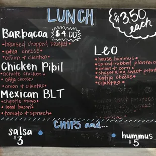 Menu Board @ GrainWorks Brewing. August 2018