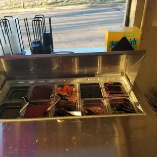 Salsa bar!!