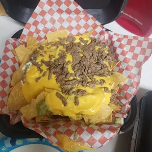 Carne asada nachos