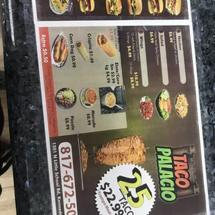 New menu!