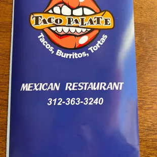 a menu for mexican restaurant