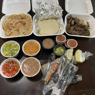 Parrillada Beef Fajitas, Super Sirloin Quesadilla