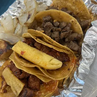 Street Tacos: Al Pastor and Sirloin