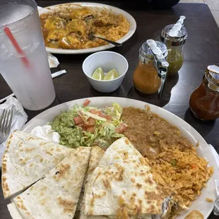 Burrito Jalisco and Fajita quesadilla