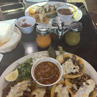 Pastor &amp; beef street tacos Husband has chicken &amp; beef street tacos