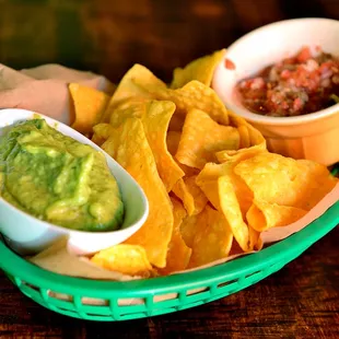 Chips, Salsa Guacamole