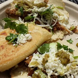 Two tacos and a dilla