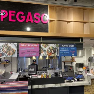 the inside of a restaurant