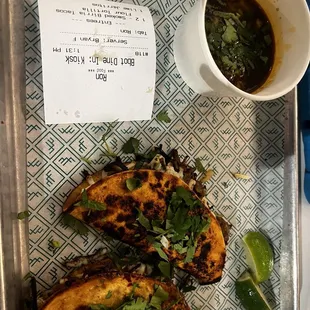 2 Smoked Brisket - Birria Tacos