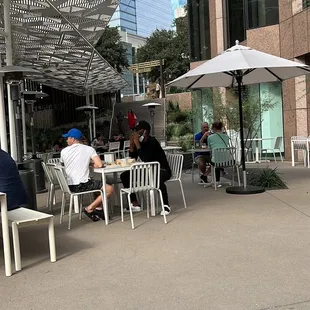 Outdoor ambiance not too bad for a food court