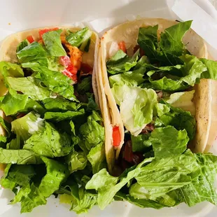 Grilled fish and shrimp tacos