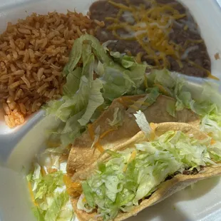 Pretty decent taco plate