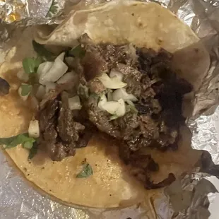 Asado taco