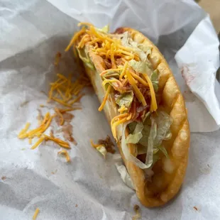 New fried flour taco