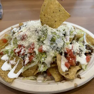 Steak nachos supreme