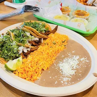 Al pastor taco combo