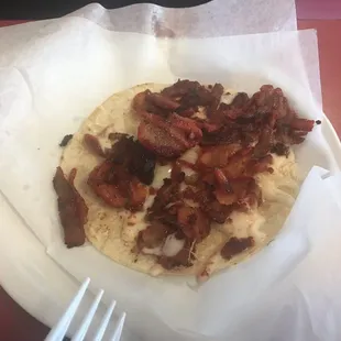 a plate of food on a table