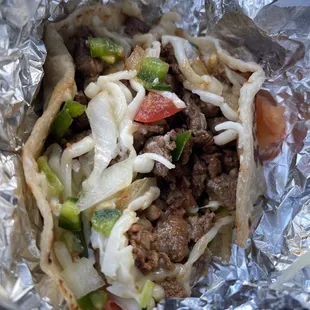 Spicy fajita. Packed with meat