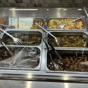 a variety of food items