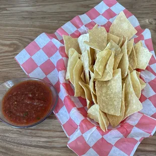 Complimentary Chips &amp; Medium, Chunky Salsa