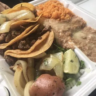 Street taco plate