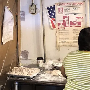 Fresh made flour tortillas