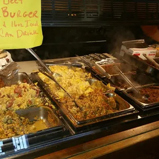 The menu choices are on display for your selection.