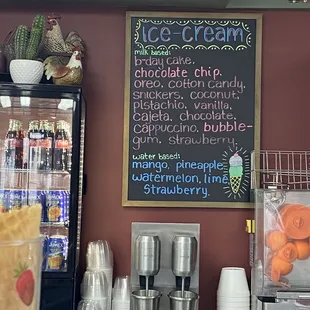 Ice cream flavors