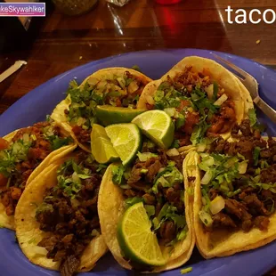 Amazing and fat tacos