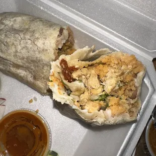 Chicken burrito
