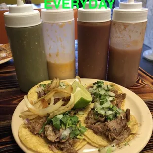 SPECIAL SPECIAL EVERYDAY CARNITAS TACOS FOR ONLY 1.99 EACH.